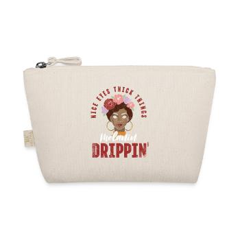 Beautiful Eyes Thick Things Melanin Drippin For Pride - Organic Pouch - nature - Front