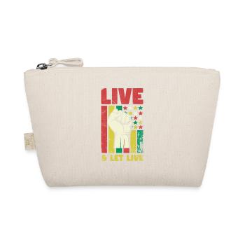 Live & Let Live for the Pride of African Americans - Organic Pouch - nature - Front