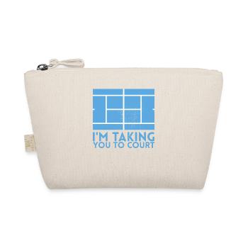 Ich Nehme Sie Zum Court Design Für Tennisfans - Bio-Täschchen - Natur - Vorne