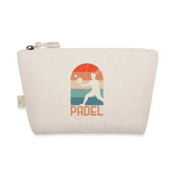 Padelschlägerball Retro-design Für Padel-tennis - Bio-Täschchen - Natur - Vorne