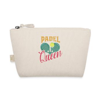 Padel Queen Padelschläger Ball Design Für Padel - Bio-Täschchen - Natur - Vorne