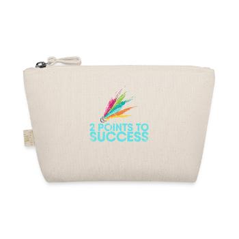 2 points to success for badminton players or - Organic Pouch - nature - Front