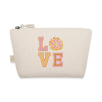 Love Design for Cheerleaders Cheer Girls - Organic Pouch - nature - Front