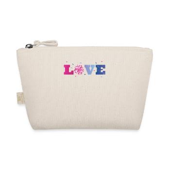 Love Design for Cheerleaders Cheer Girls - Organic Pouch - nature - Front