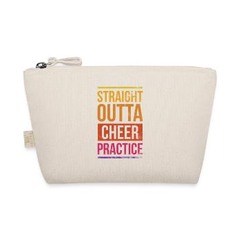 Straight Outta Cheer Practice for Cheerleaders - Organic Pouch - nature - Front