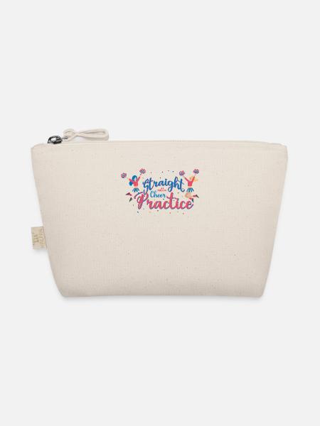 Straight Outta Cheer Practice for Cheerleaders - Organic Pouch - nature - Front