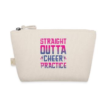 Straight Outta Cheer Practice for Cheerleaders - Organic Pouch - nature - Front