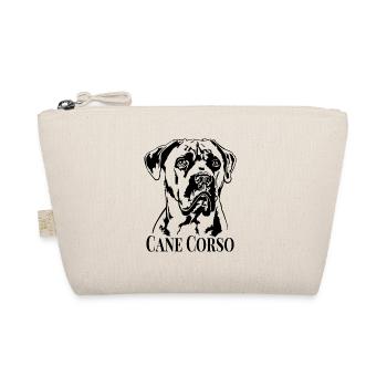 CANE CORSO Hunde Portrait Hund Wilsigns - Bio-Täschchen - Natur - Vorne