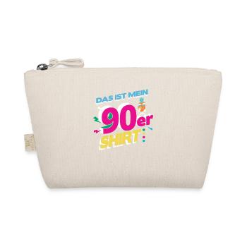 90er Jahre Party und Mottoparty Design, 90s - Bio-Täschchen - Natur - Vorne