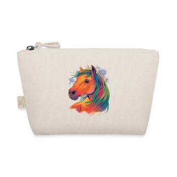 Watercolor horse design for riders, - Organic Pouch - nature - Front