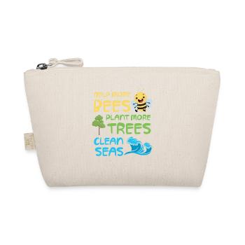 Help more bees, plant more trees, - Organic Pouch - nature - Front