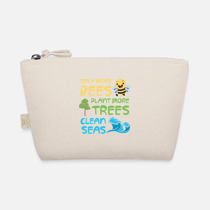 Help more bees, plant more trees, Organic Pouch