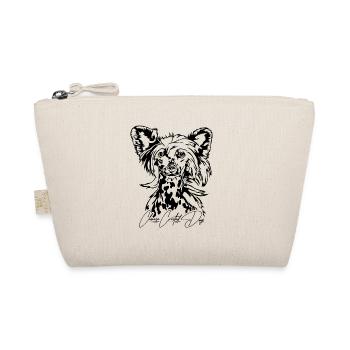 CHINESE CRESTED DOG hairless Hunde Hund Wilsigns - Organic Pouch - nature - Front