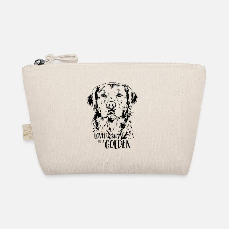 Loved by a Golden Retriever Hundespruch Wilsigns Bio-Täschchen