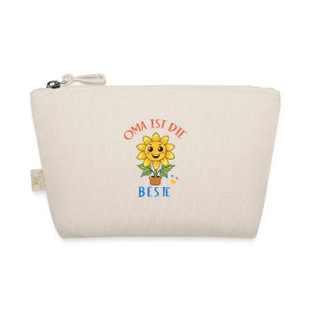 Oma ist die Beste! Sonnenblume personalisierbar - Bio-Täschchen - Natur - Vorne