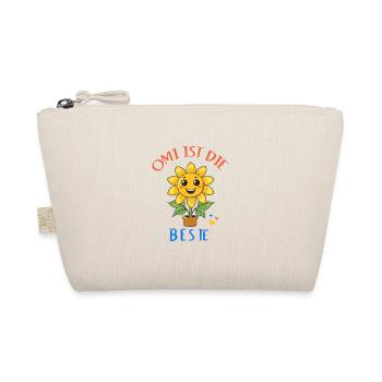 Omi ist die Beste! Sonnenblume personalisierbar - Bio-Täschchen - Natur - Vorne