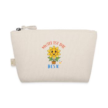 Mutti ist die Beste! Sonnenblume personalisierbar - Bio-Täschchen - Natur - Vorne