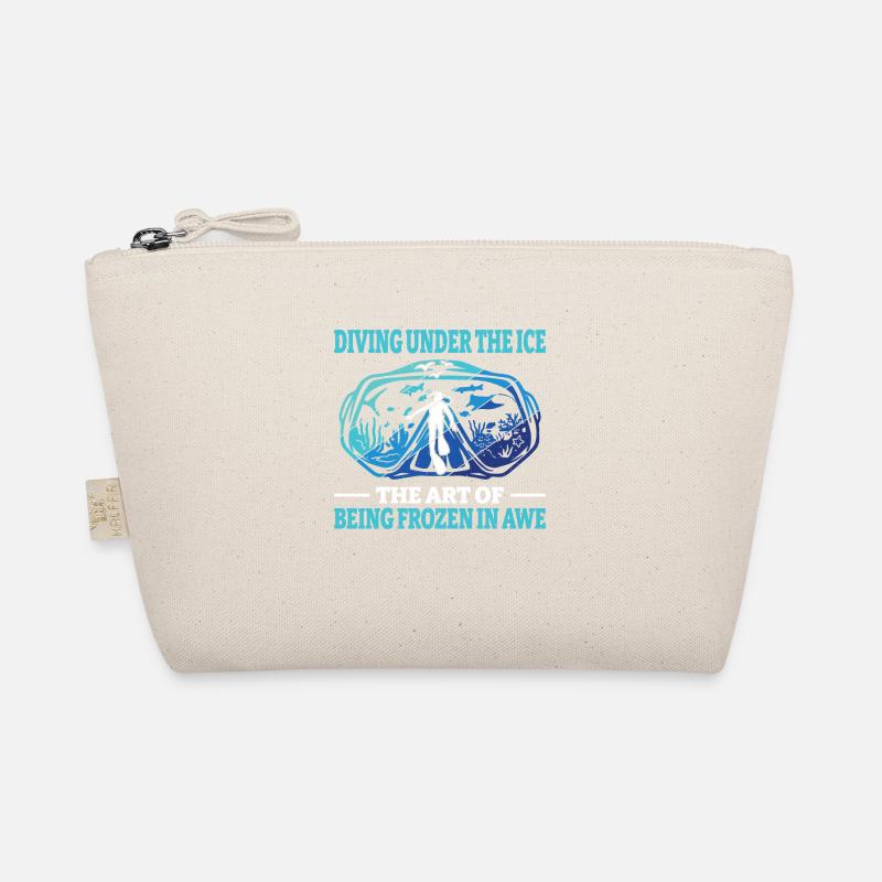 Diving under the ice, loons Organic Pouch