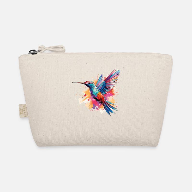 Exotischer Kolibri: Leuchtende Farbwelten - Bio-Täschchen - Natur
