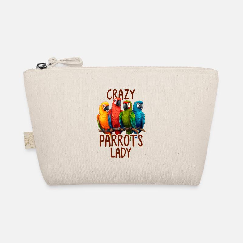 Crazy Parrot Lady Budgie Mom Funny Bird Lady Organic Pouch
