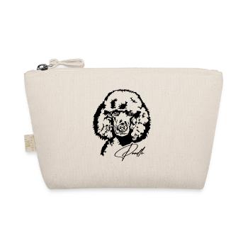 Poodle Portrait Hundeportrait Hund Hunde Wilsigns - Bio-Täschchen - Natur - Vorne
