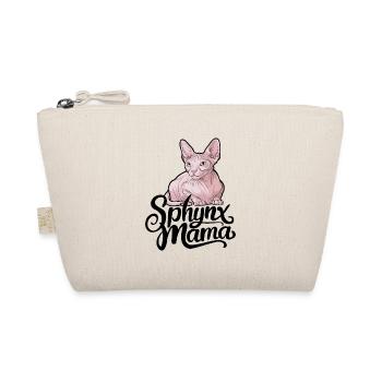 Sphynx Cat Funny Kitty Mama Hairless Furless - Organic Pouch - nature - Front