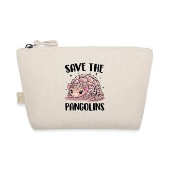 Save The Pangolins Funny Wildlife Nocturnal - Organic Pouch - nature - Front