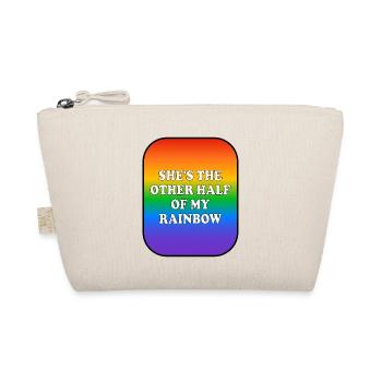 She is the other half of my rainbow - Organic Pouch - nature - Front