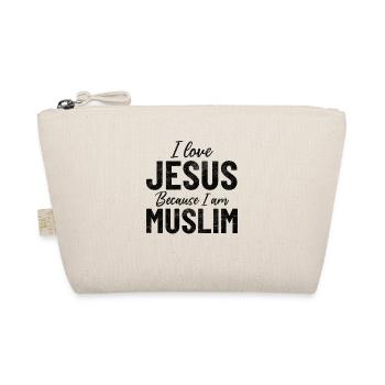 Ich liebe Jesus, weil ich Muslim bin, stolzer Muslim - Bio-Täschchen - Natur - Vorne
