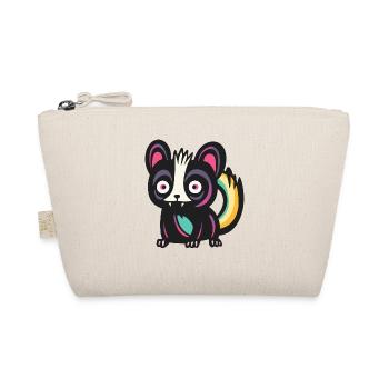 Skunk Halloween Comic Funny - Organic Pouch - nature - Front