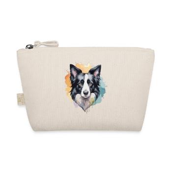 Border Collie Chien Cool Coloré - Trousse biologique - nature - Devant