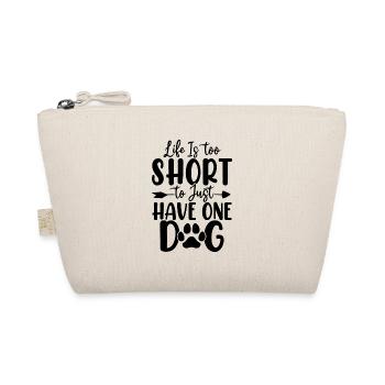 Life Is Too Short Shelter Foster Dog Save Animal - Organic Pouch - nature - Front