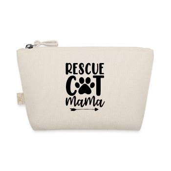 Rescue Cat Mama Animal Activist Funny Rescue Mom - Organic Pouch - nature - Front