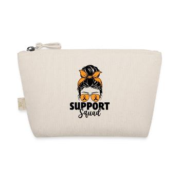 Support Squad Messy Bun Green Ribbon Kidney - Organic Pouch - nature - Front