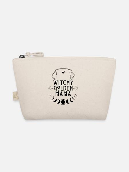 Witchy Golden Mama Hunde Hexe Hexen Retriever - Bio-Täschchen - Natur - Vorne