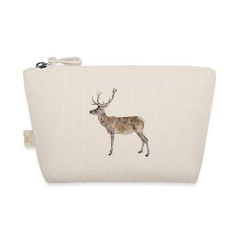 Hirsch Geweihträger - Organic Pouch - nature - Front