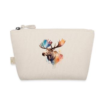 Moose Cool Colorful Colorful King of the Forest - Organic Pouch - nature - Front