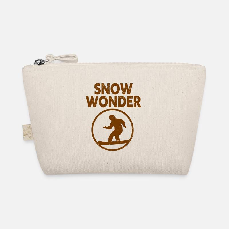 Skiing Snowboard Mountains Holiday Snow Freestyle Organic Pouch