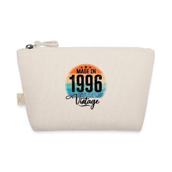 Vintage Made in 1996 Year of Birth 1996 Birthday - Organic Pouch - nature - Front