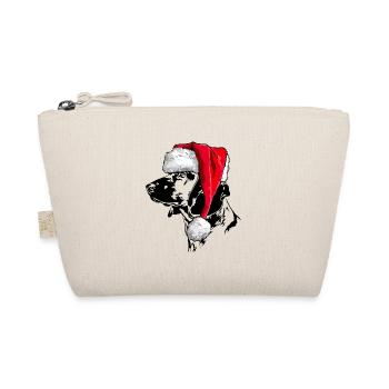 Santa BAYERISCHER GEBIRGSSCHWEISSHUND Weihnachten - Bio-Täschchen - Natur - Vorne