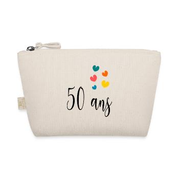 50 ANS. 50e ANNIVERSAIRE. ANNIVERSAIRE 50 ANS. 50 - Trousse biologique - nature - Devant