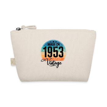 Vintage Made in 1953 Geburtsjahr 1953 Geburtstag - Bio-Täschchen - Natur - Vorne