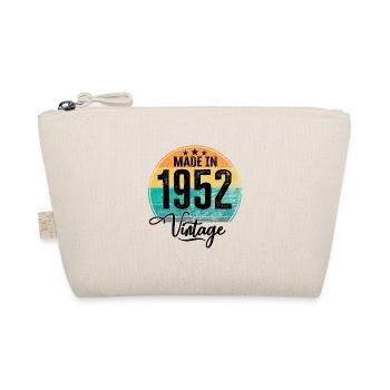Vintage Made in 1952 Geburtsjahr 1952 Geburtstag - Bio-Täschchen - Natur - Vorne