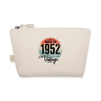 Vintage Made in 1952 Geburtsjahr 1952 Geburtstag - Bio-Täschchen - Natur - Vorne