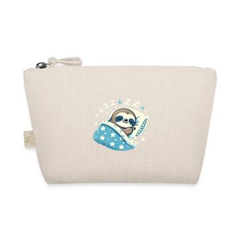 Sloth Sleeping In Bed At Night Time - Bio-Täschchen - Natur - Vorne