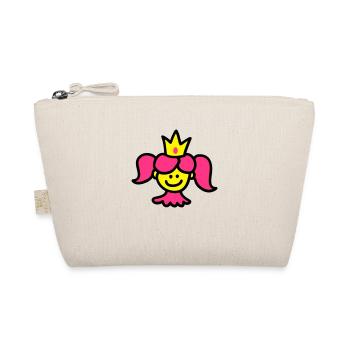 Prinzessin mit Krone 3 - Bio-Täschchen - Natur - Vorne