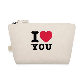 I Love You 2 - Bio-Täschchen - Natur - Vorne