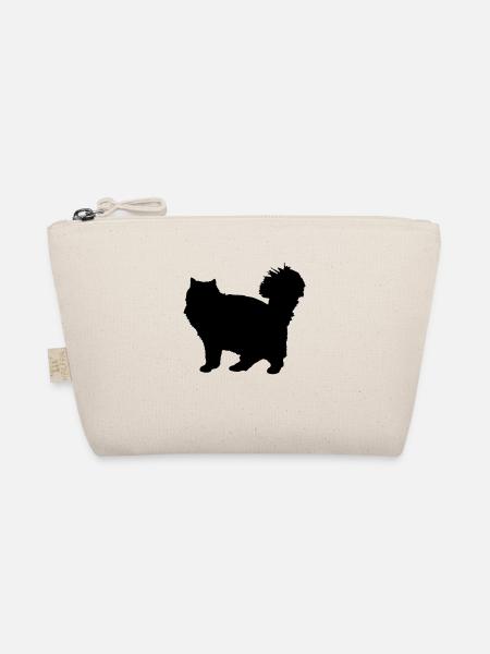 Vektor Katze Silhouette - Bio-Täschchen - Natur - Vorne