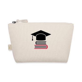 Doktorhut Studium books - gift for graduation - Organic Pouch - nature - Front