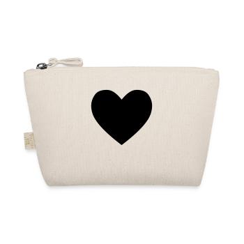 herz heart - Bio-Täschchen - Natur - Vorne